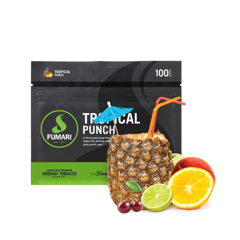 tropical tobacco Fumari Tropical Punch 100gr buy online hookah shisha american tobacco