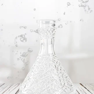 Vessel Crystal Clear Cut 3 Hookah Base