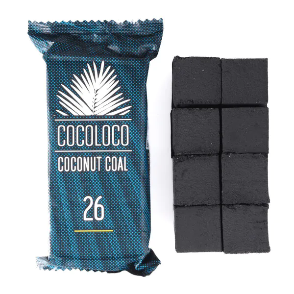 Coco Loco Charcoal 26mm Mini Pack (8pc) buy online hookah coal