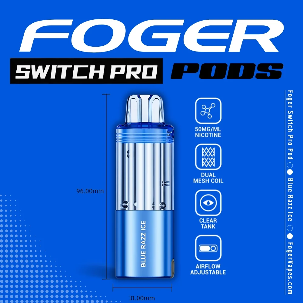 blue ice raz vape Buy Foger Switch Pro Pod Razz 30K | Replacement Pod Flavour-Peach Fog Light LEDs for FLAVOR:WATERMELON LEMON MINT