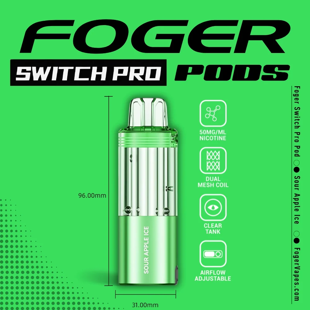 foger switch pro pods Buy Pod Sour Apple Ice 30K | Replacement Pod 18mg Flavors:STRAW MANGO 4 Pack Of Vuse
