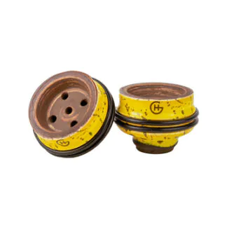 Geometry Killer Hookah Bowl | Yellow-dot