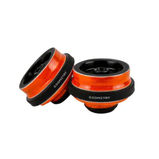 Geometry Phunnel Hookah Bowl | Black-Orange
