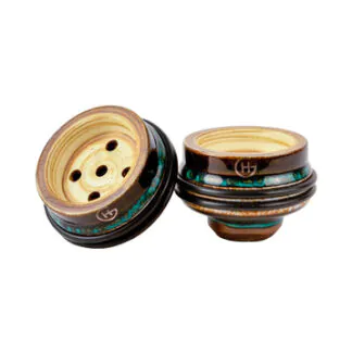 Geometry Killer Hookah Bowl | Brown-Blue