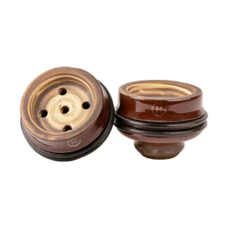 Geometry Killer Hookah Bowl | Brown-Red