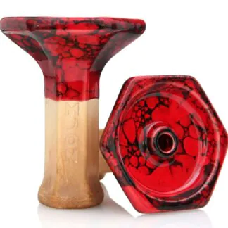 Moon Grand Phunnel Hookah Bowl | Marble Red Black