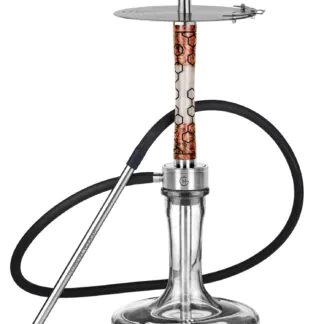 Geometry Hookah Big Bro Stab HoneyComb | Red-White