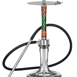 Geometry Hookah Big Bro Stab HoneyComb | Red-Green