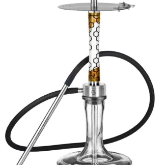 Geometry Hookah Big Bro Stab HoneyComb | Gold-White