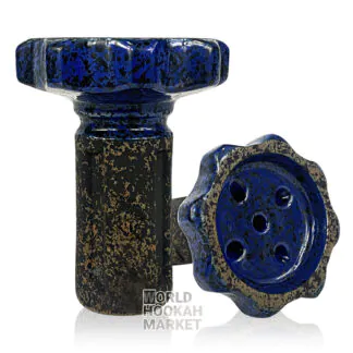 Telamon Gear Glaze Hookah Bowl | Blue