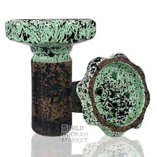 Telamon Gear Glaze Hookah Bowl | Light Green
