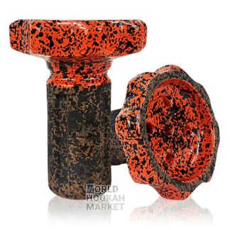 Telamon Gear Glaze Hookah Bowl | Orange