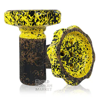Telamon Gear Glaze Hookah Bowl | Yellow