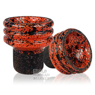 Telamon Turkish Glaze Hookah Bowl | Orange
