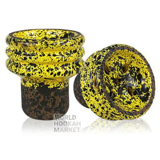 Telamon Turkish Glaze Hookah Bowl | Yellow