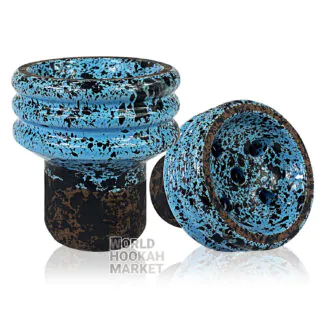 Telamon Turkish Glaze Hookah Bowl | Light Blue