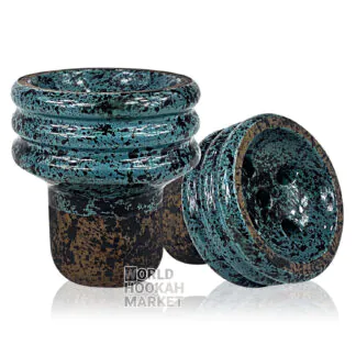 Telamon Turkish Glaze Hookah Bowl | Green