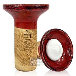 Oblako Flow | White on Red-Black Marble