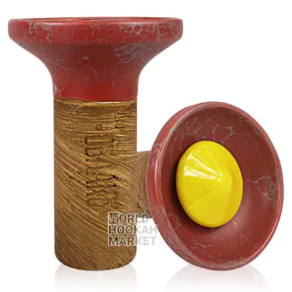 Oblako Flow | Yellow on Red-Grey Marble
