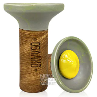 Oblako Flow | Yellow on Grey-Light Green Marble