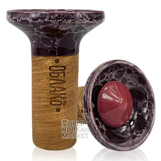 Oblako Flow | Crimson on Burgundy-Pink Marble