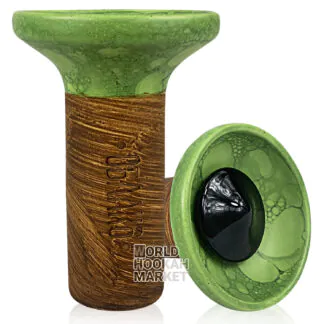 Oblako Flow | Black on Light Green-Green Marble