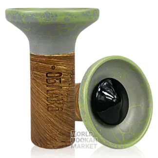 Oblako Flow | Black on Green-Light Green Marble
