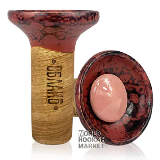 Oblako Flow | Pink on Red-Black Marble
