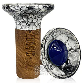 Oblako Flow | Blue on White-Black Marble