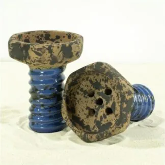 Telamon Evil Screw Clay Hookah Bowl | Dark Blue