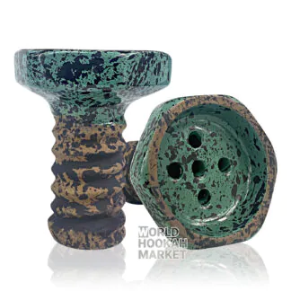 Telamon Evil Screw Glaze Hookah Bowl | Green