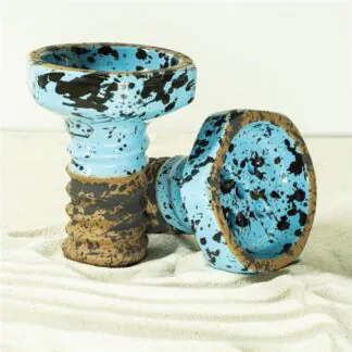 Telamon Evil Screw Glaze Hookah Bowl | Blue