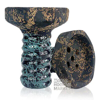 Telamon Evil Screw Clay Hookah Bowl | Green