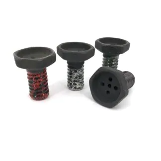 Telamon Evil Screw Clay Hookah Bowl | Red