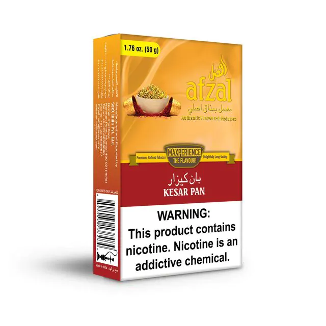 Afzal Kesar Pan - 50g buy online hookah shisha Indian tobacco