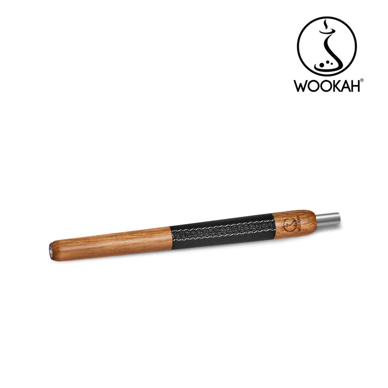 WOOKAH - Mouthpiece Leather Black MERBAU
