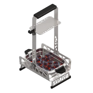 Maxx Hookah Charcoal Holder Silver