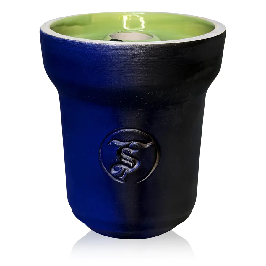 St Bowl - Classic Form "Indigo" Phunnel Black Blue Bowl